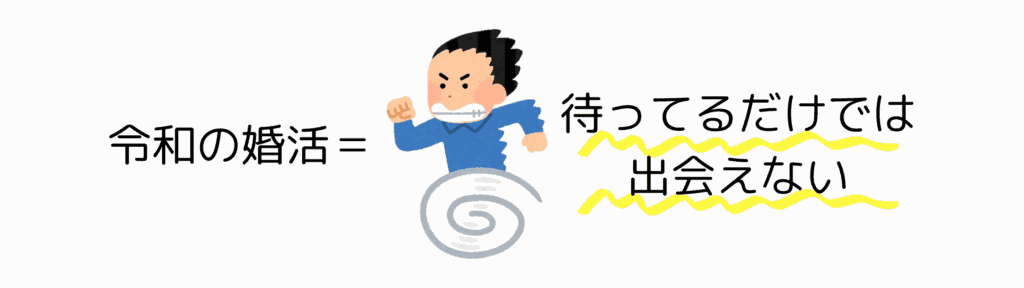 令和＝待っているだけでは出会えない